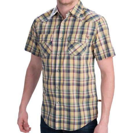 69%OFF メンズカジュアルシャツ ダコタグリズリーカルホーンシャツ - （男性用）スナップフロント、ショートスリーブ Dakota Grizzly Calhoun Shirt - Snap Front Short Sleeve (For Men)